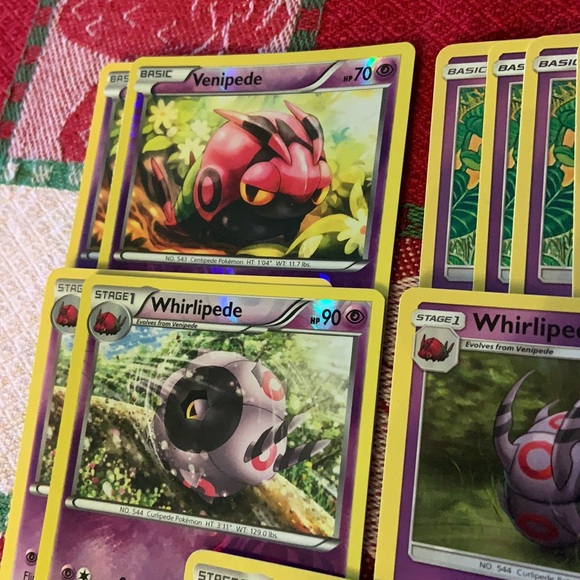 Pokemon TCG Venipede/Whirlipede/Scolipede Bundle (13 Cards) - Picture 4 of 16